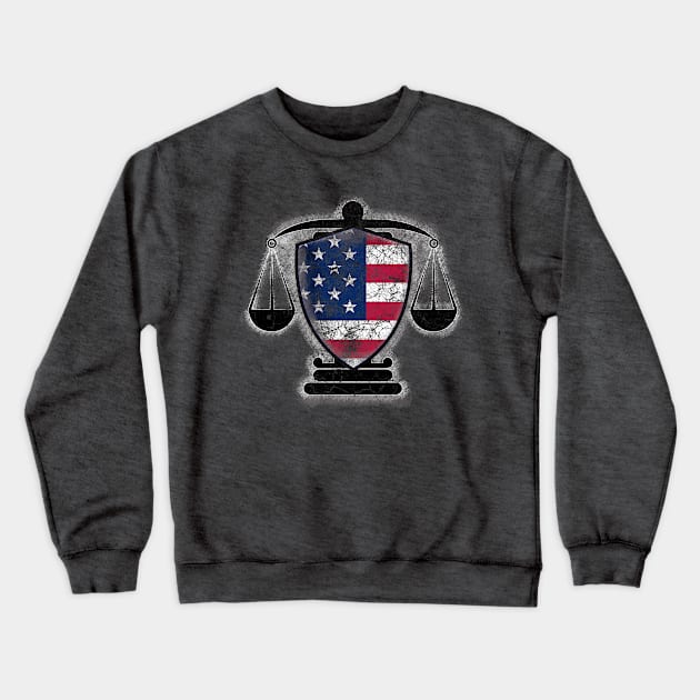 Justice & Integrity America Crewneck Sweatshirt by chiinta